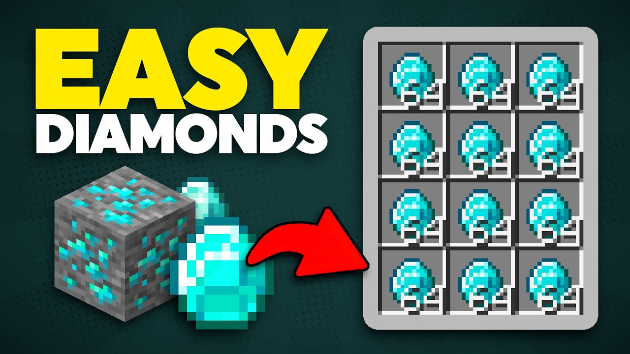 BEST ways to find A LOT of Diamonds in Minecraft! - YouTube