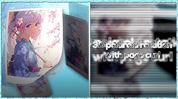 3D POLAROID ROTATION WITH PAGE CURL | CANDY STYLE | AFTER EFFECTS