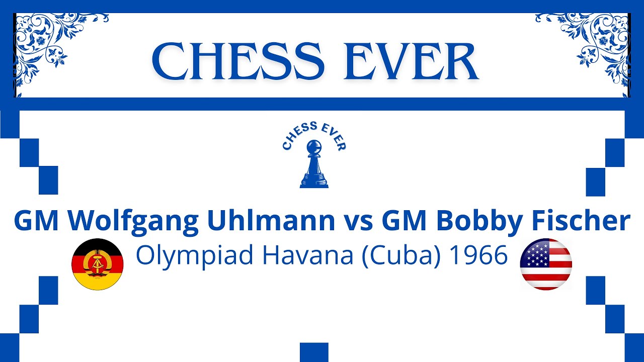 Wolfgang Uhlmann vs Bobby Fischer, Olympiad Havana, Cuba, 1966.
