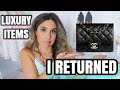 LUXURY ITEMS I RETURNED AND WHY - CHANEL, YSL