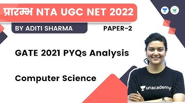 GATE 2021 PYQs Analysis | Paper 2 | Computer Science | NTA UGC NET | Aditi Sharma
