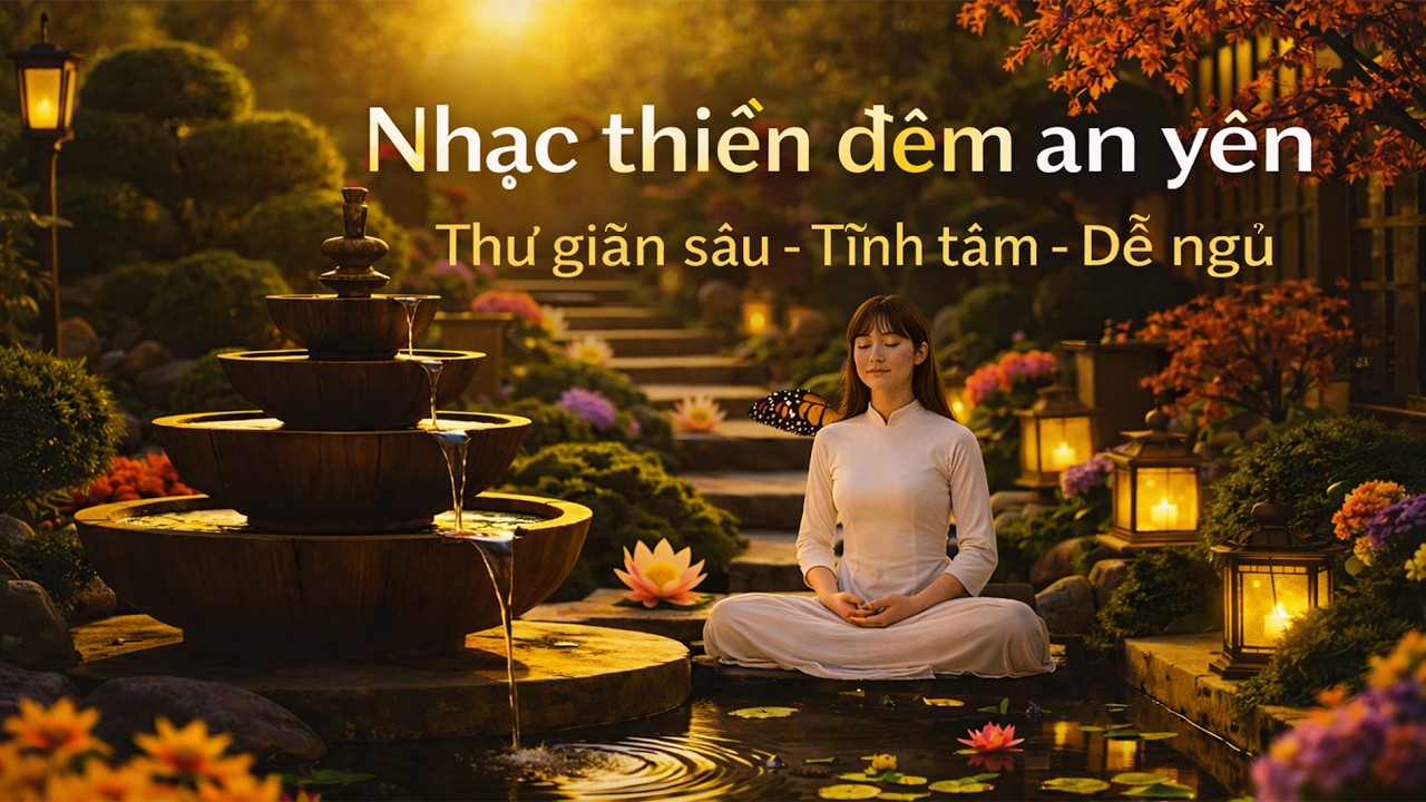Nhạc thiền đêm an yên | Thư giãn sâu – Tĩnh tâm – Dễ ngủ