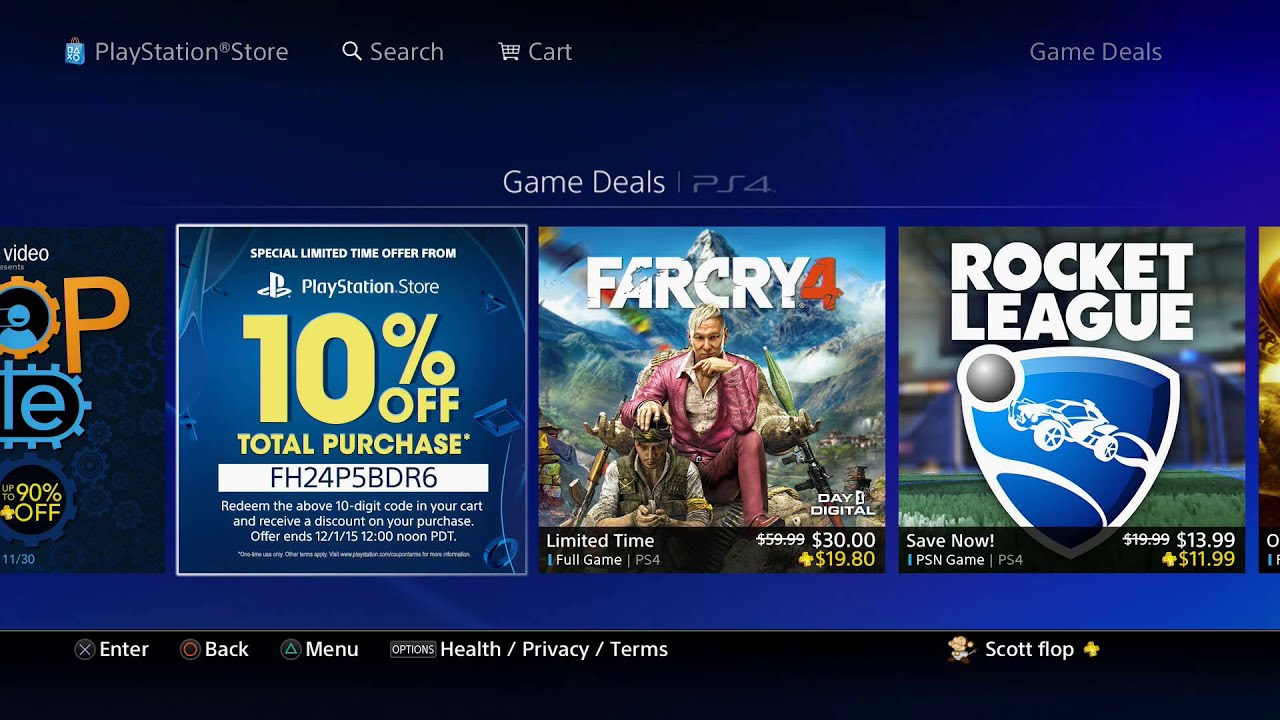 PS4 DISCOUNT CODE SPECIAL LIMITED TIME OFFER FROM PLAYSTATION STORE