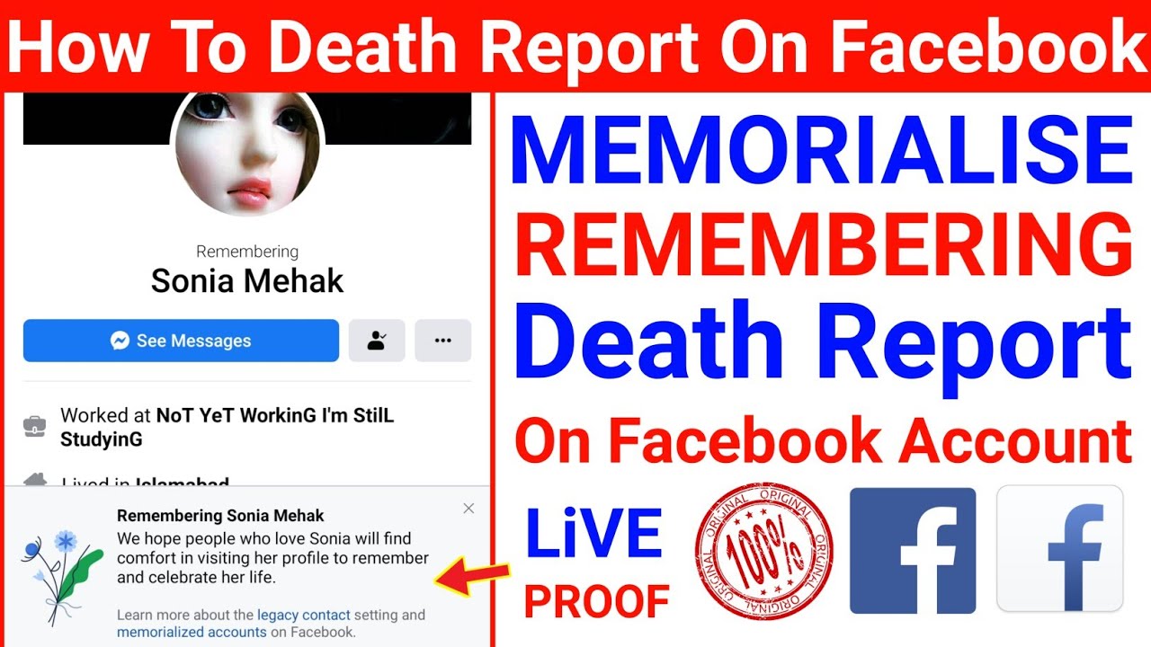 facebook report death