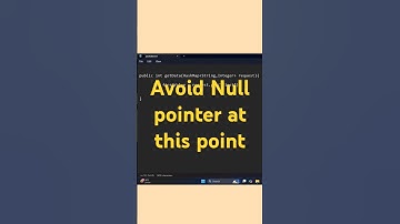 Avoid Null pointer at this point 💻 #coding #learnjava #beginners