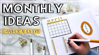 MINIMALISTIC MONTHLY BULLET JOURNAL SPREAD IDEAS: What Is A Monthly & How To Create | CREATEWITHCAIT