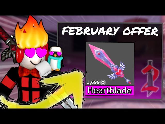 Roblox Murder Mystery 2 MM2 Heart Blade (Read Description) Fast Delivery!