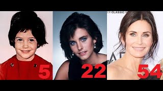Courteney Cox from 0 to 58 years old