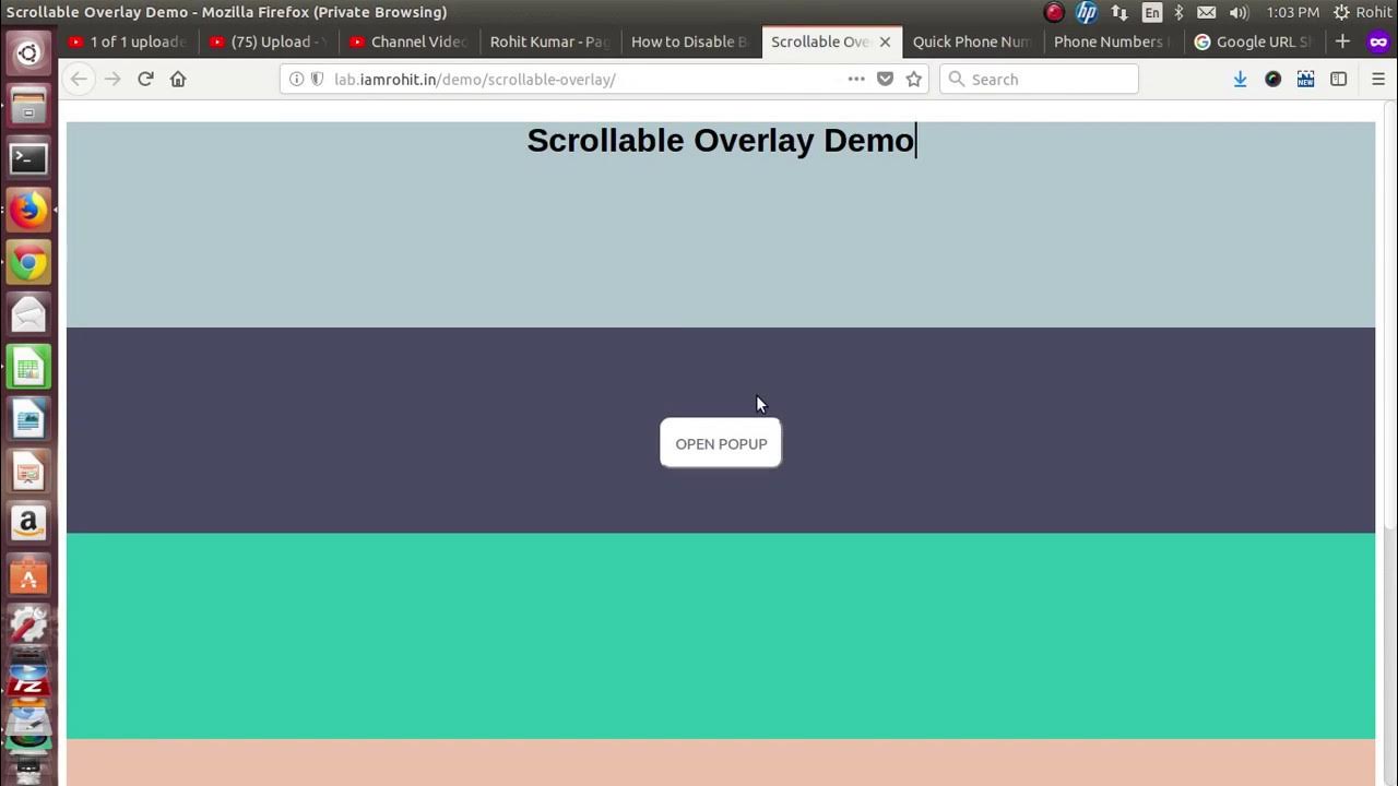 How to Disable Background Scrolling When Popup Modal Is Open - YouTube