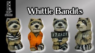 Carve a Little Bandit Raccoon -Full Knife Only Tutorial From a 1x1 Block