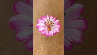 Beautiful PINK🩷 flower 🌸 Acrylic 🖌️🎨 #shorts #viral #pink #flowers #acrylic #beautiful