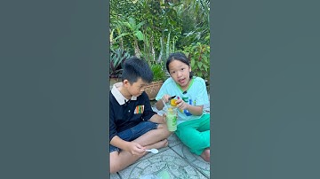 Thử thách uống matcha latte với khế/kỳ kỳ tv & Family #shortvideo