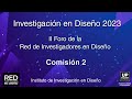 II Foro de la Red de Investigadores en Diseño   - Comisión 2 | Edición Virtual [2023]