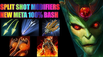 Dota 2 Custom Hero Chaos Split Shot Modifiers 100% BASH CHANCE