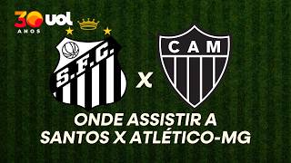 SANTOS X ATLÉTICO-MG: ONDE ASSISTIR À TRANSMISSÃO AO VIVO DO JOGO E HORÁRIO