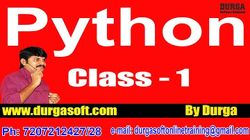 Learn Python Programming Tutorial Online Training by Durga Sir On 27-04-2018 @ 7AM
