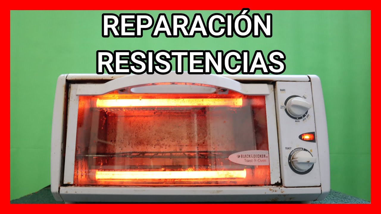Como reparar HORNO eléctrico BLACK \u0026 DECKER (sustitución de resistencia) -  YouTube