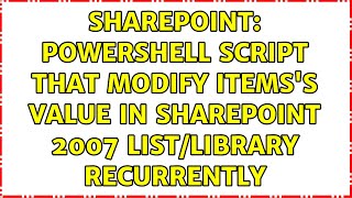 Sharepoint: PowerShell Script that modify items's value in SharePoint 2007 List/Library recurrently