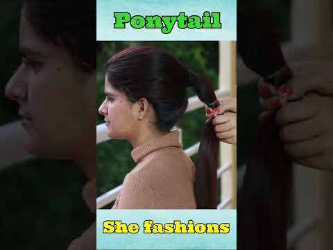 Ponytail Hairstyles #shorts #short #ponytail