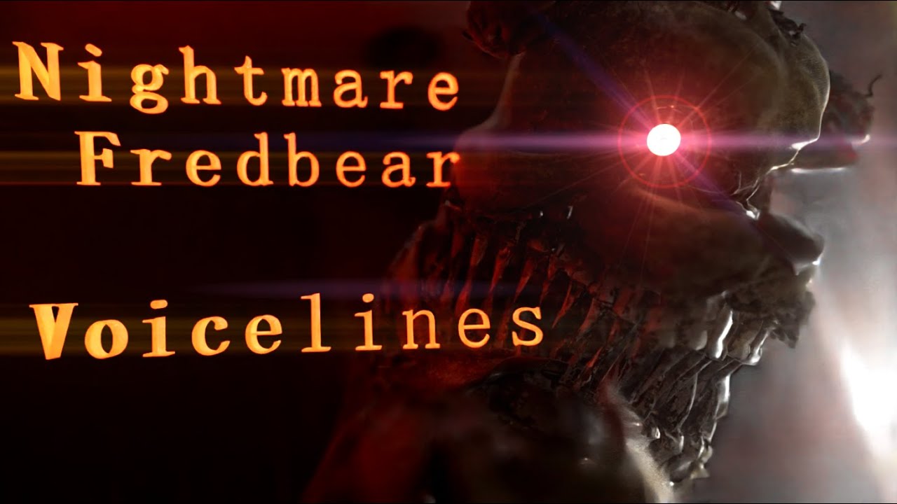 Nightmare Fredbear, All Voicelines with Subtitles