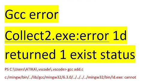 SOLUTION TO THE PROBLEM OF GCC :Permission deniedcollect2.exe: error: ld returned 1 exit status