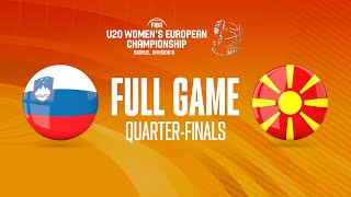 QTR-FINALS: Slovenia v MKD | Full Basketball Game | FIBA U20 Women's European Champ. 2022