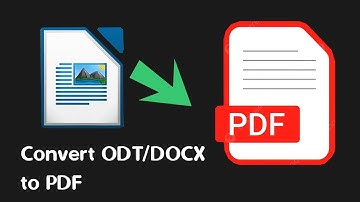 Tutorial convert odt file to pdf in Libre office writer