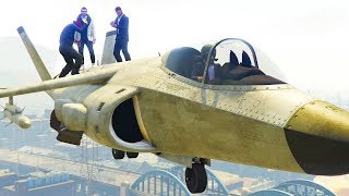 Was passiert, wenn du auf einem GTA ONLINE Jet stehen bleibst?