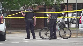 Incident involving cement truck and bike