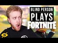 Blind Person Plays Fortnite!