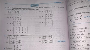 RD SHARMA EX5.1 DETERMINANTS  Q1 TO Q12 SOLUTION OF CHAPTER 5 FOR  CLASS 12