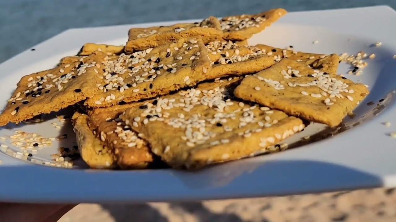 اروع مقرمشات صحيه حادقه نباتي لابيض لاحليب لاعجن ولاتقطيع هشه ومقرمشه وسريعه بالحمص