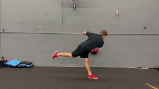 Large Med Ball Drill How To Improve Pitching Mechanics Velocity P5 90 Degree Front Leg Chop