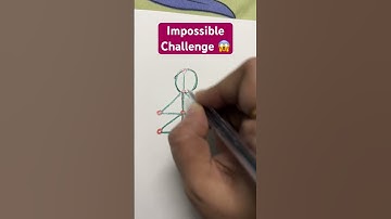 Impossible Challenge? Can you draw in one single stroke/line?#shorts #youtubeshorts