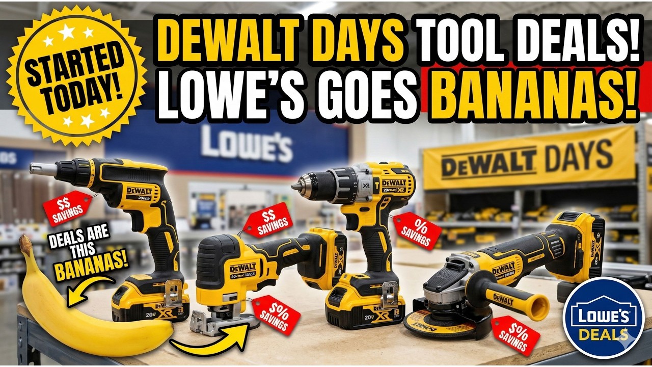 INSANE DeWALT Day Tool Deals At Lowe's You Can't Miss!