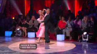 Jennie Garth & Derek Hough Week 2 Quickstep