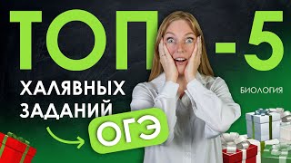 ТОП 5 халявных заданий ОГЭ | Биология | TutorOnline