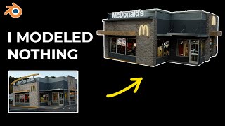 I built realistic McDonald's in blender