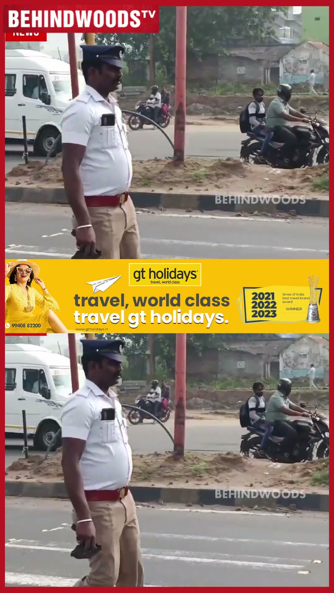 'தம்பி, Cement கொண்டு வா...எப்படி இனிமே Accident ஆகுதுனு பார்க்குறேன்..' ? Traffic Police செஞ்ச உதவி