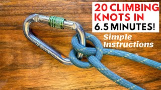 How to Tie Knots for Rock Climbing | 20 easy knots you need to know