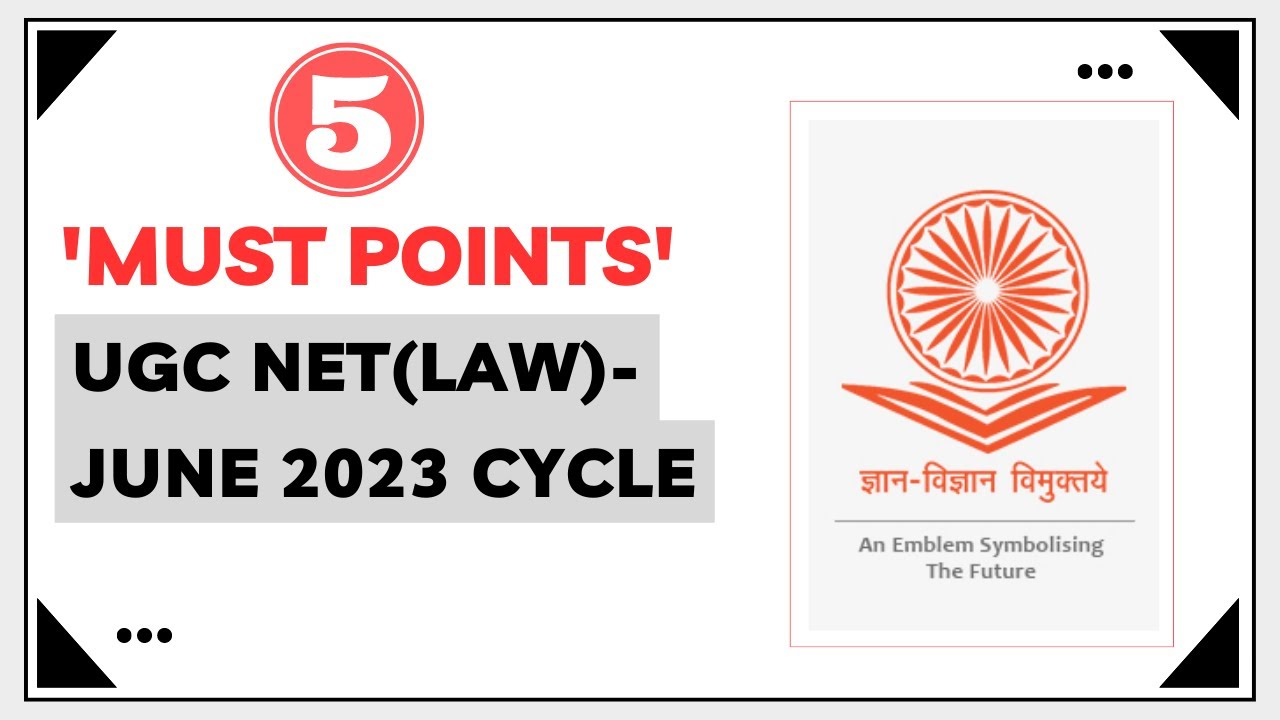 5-must-points-for-ugc-net-law-paper-2-june-2023-cycle-youtube