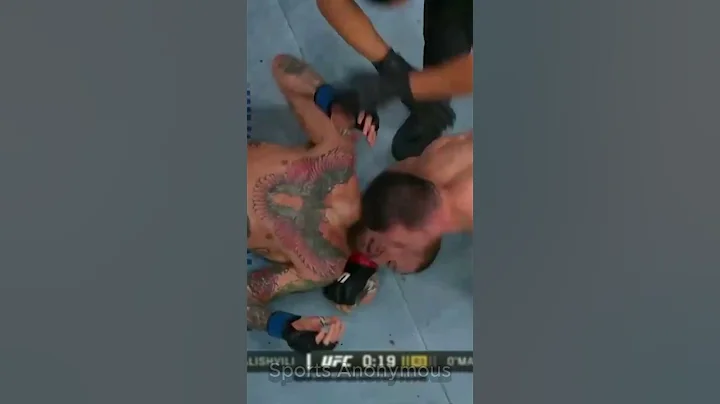 Merab Dvalishvili Submits Sean O’Malley in Round 3! #shorts #ufc #ufc316