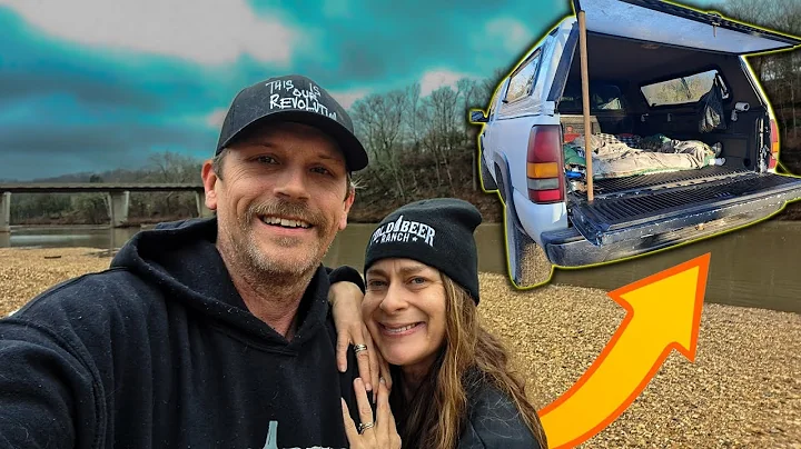 Camping Under A Scary Bridge / Truck Camping / Tru...
