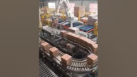 Automatic carton box robot palletizing machine boxes palletizer equipment