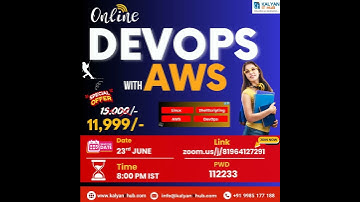 DevOps with AWS - New Batch | Kalyan IT Hub