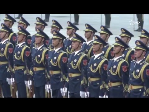الصين براعة عزف النشيد الوطني المغربي من طرف الصينين تبهر المغاربة و الفسبوكيون معجبوون