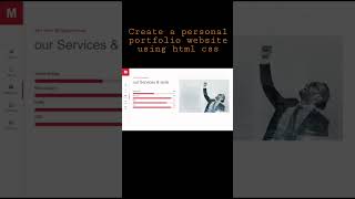 Create a Personal Portfolio website using html and css step by step