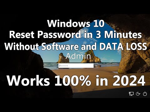 2022 Reset Windows 10 Password without any software in 3 minutes 100% WORKS