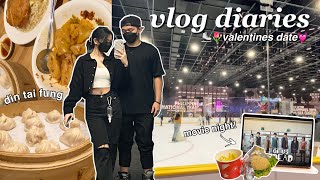 [ vlog dairies ] Valentines Date!💐💗 went Ice Skating ⛸ and tried Tiktok Trend!