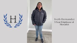 Iveth Hernandez - 3 Year Employee at Hercules